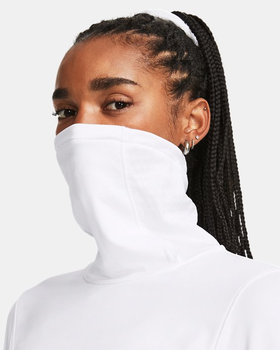 Women's UA Qualifier Cold Funnel Neck in White image number 3
